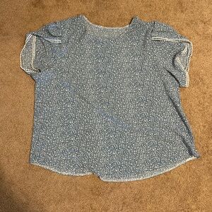 SHEIN Curve floral flowy top